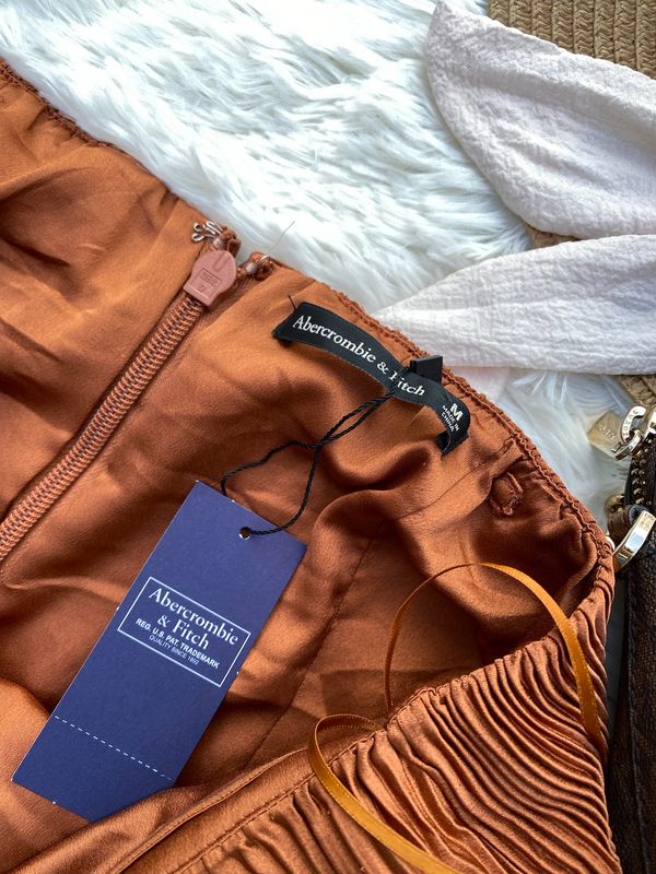 Vestido Abercrombie & Fitch Naranja — miniatura 2