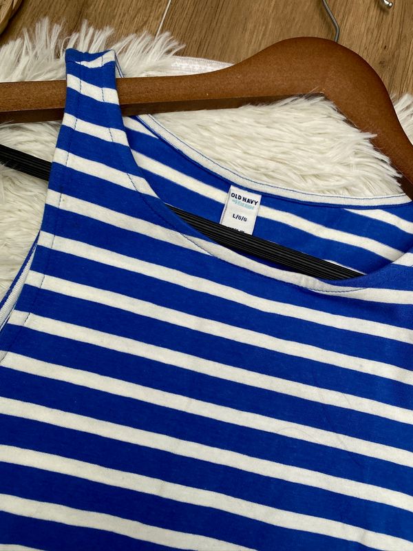 Vestido OLD NAVY Azul con Blanco — miniatura 4