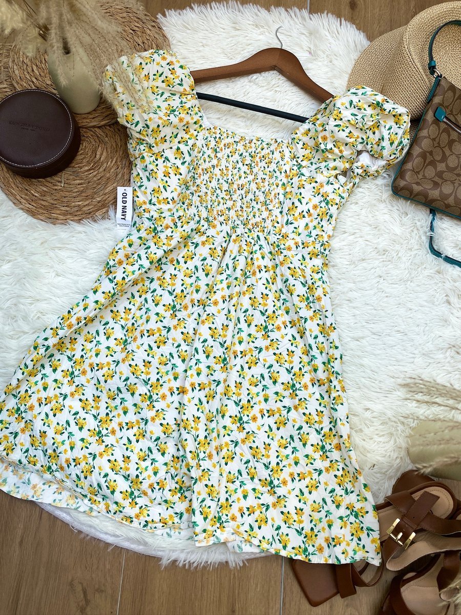 Vestido OLD NAVY blanco floreado — miniatura 4