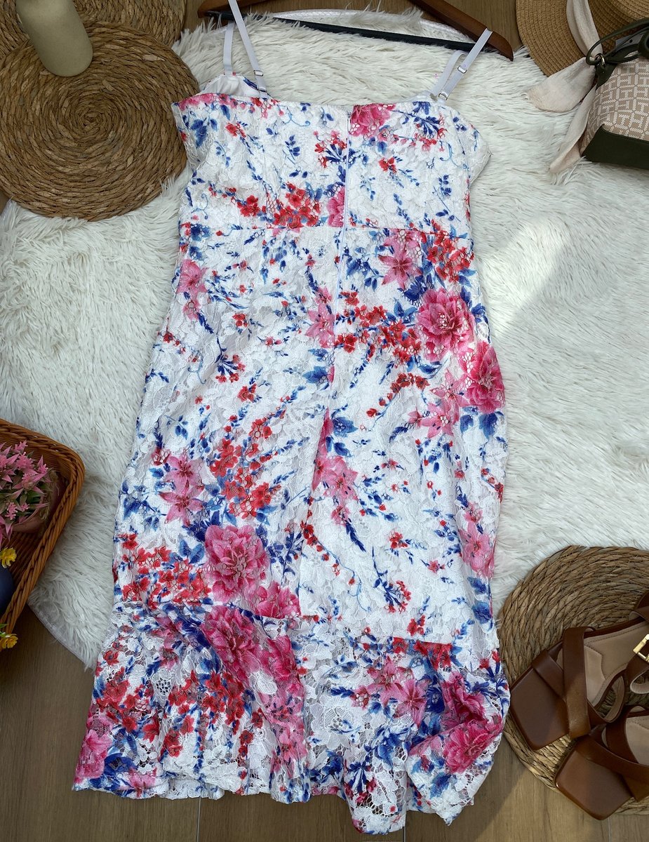Vestido GUESS blanco floreado — miniatura 4
