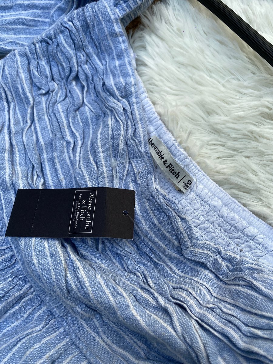 Vestido Abercrombie & Fitch azul — miniatura 3