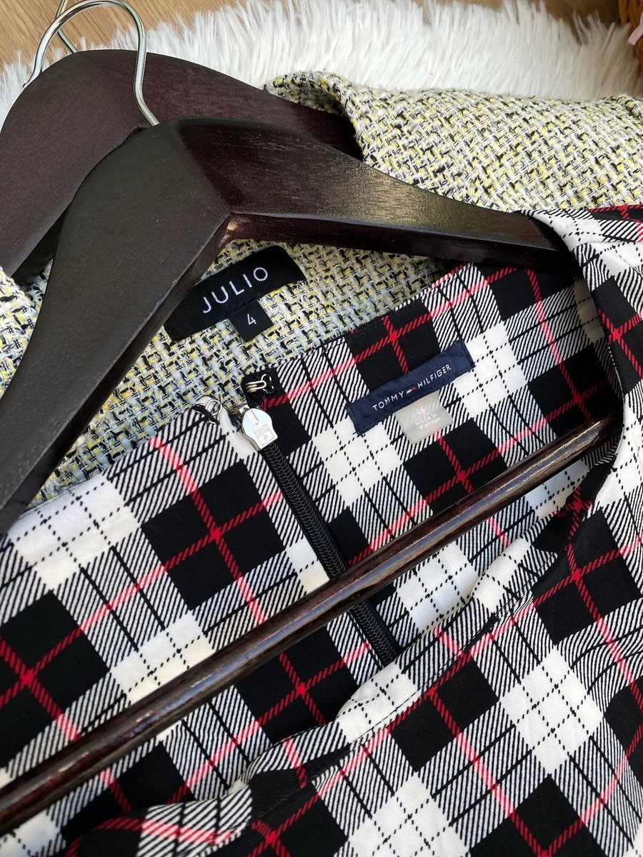 Vestido Tommy Hilfiger plaid — miniatura 3
