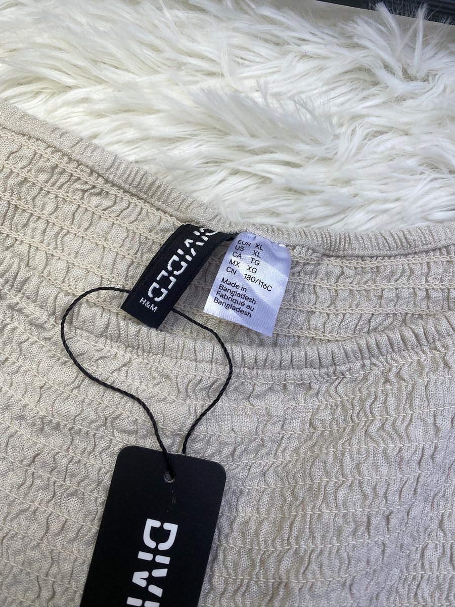 Vestido marca H&M beige — miniatura 3