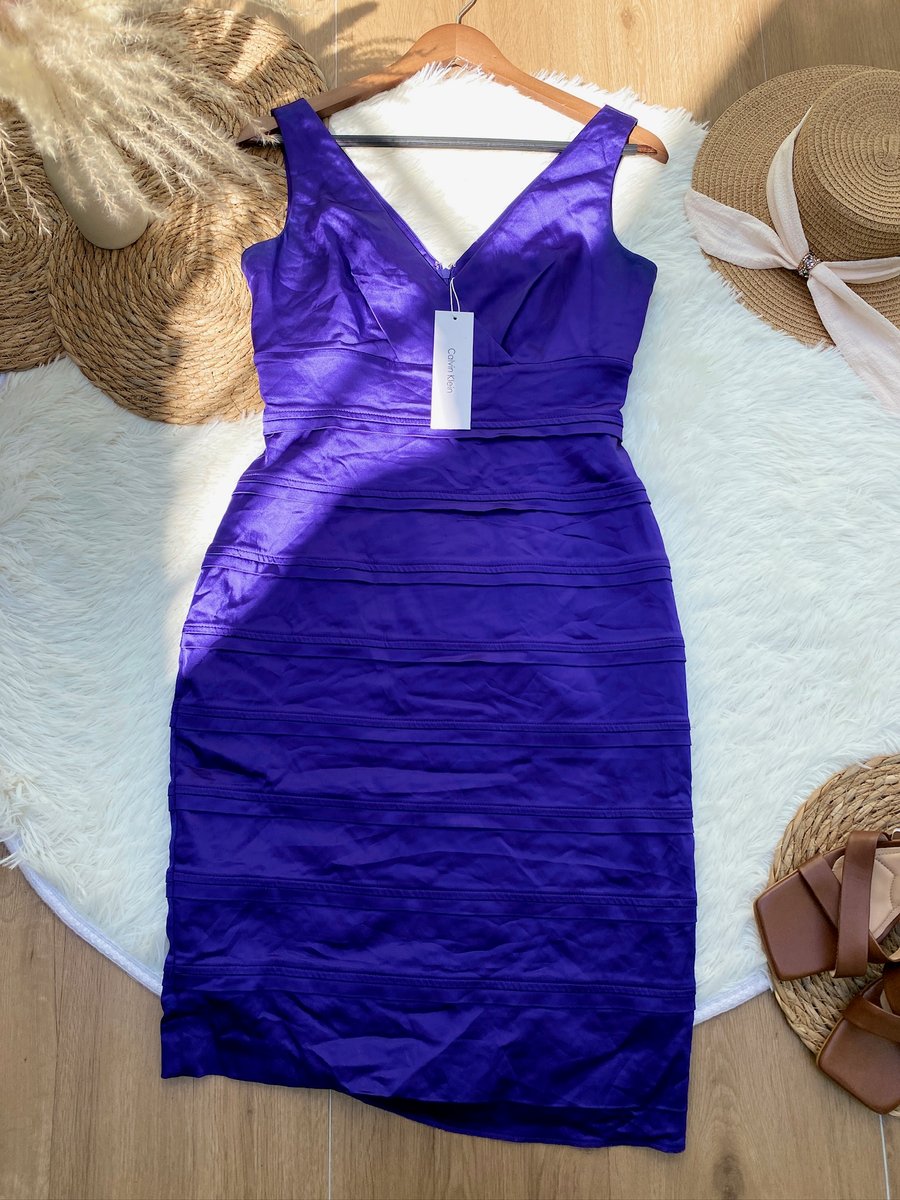 Vestido Calvin Klein azul — miniatura 2