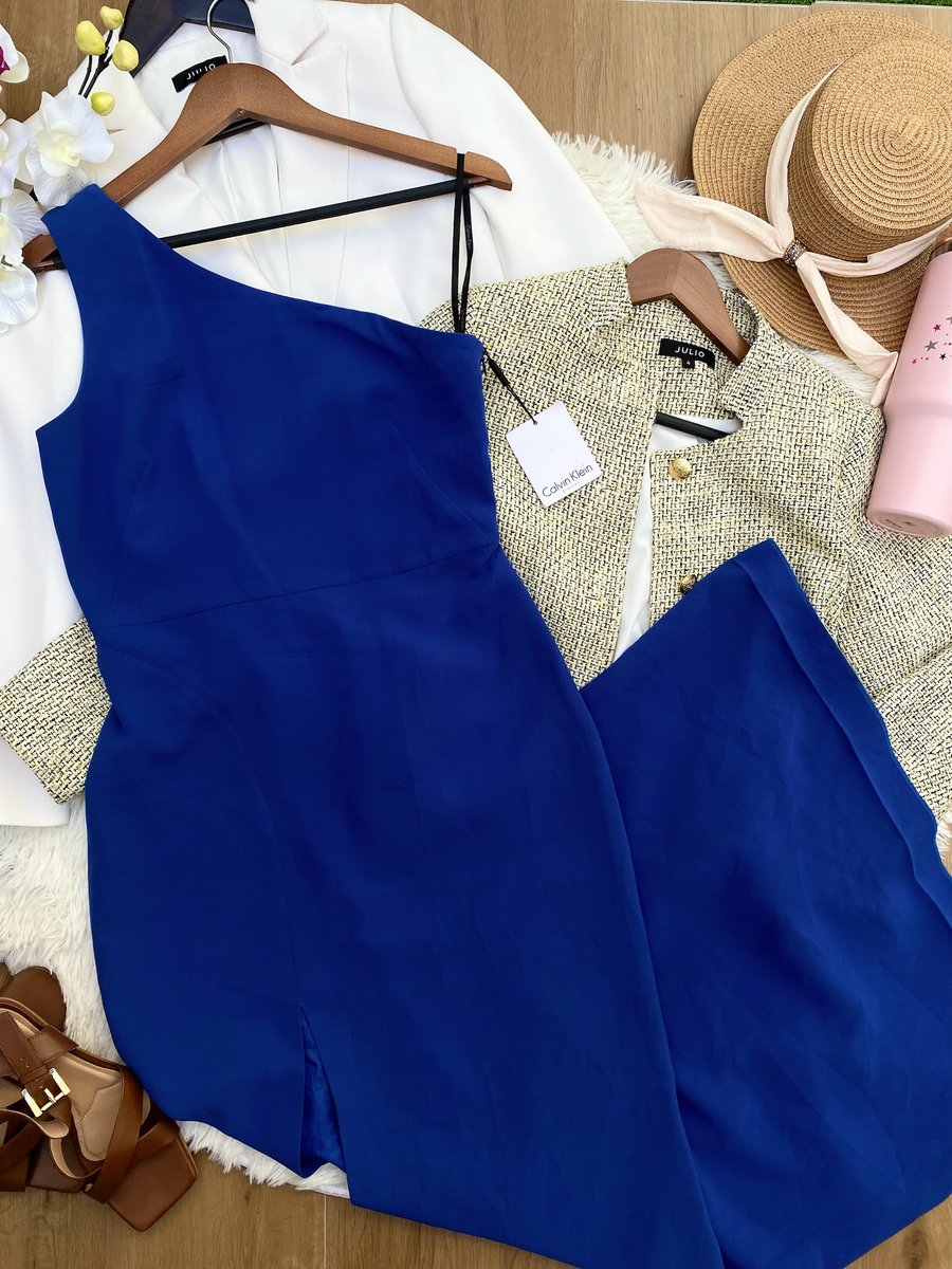 Vestido Calvin Klein Azul — miniatura 2