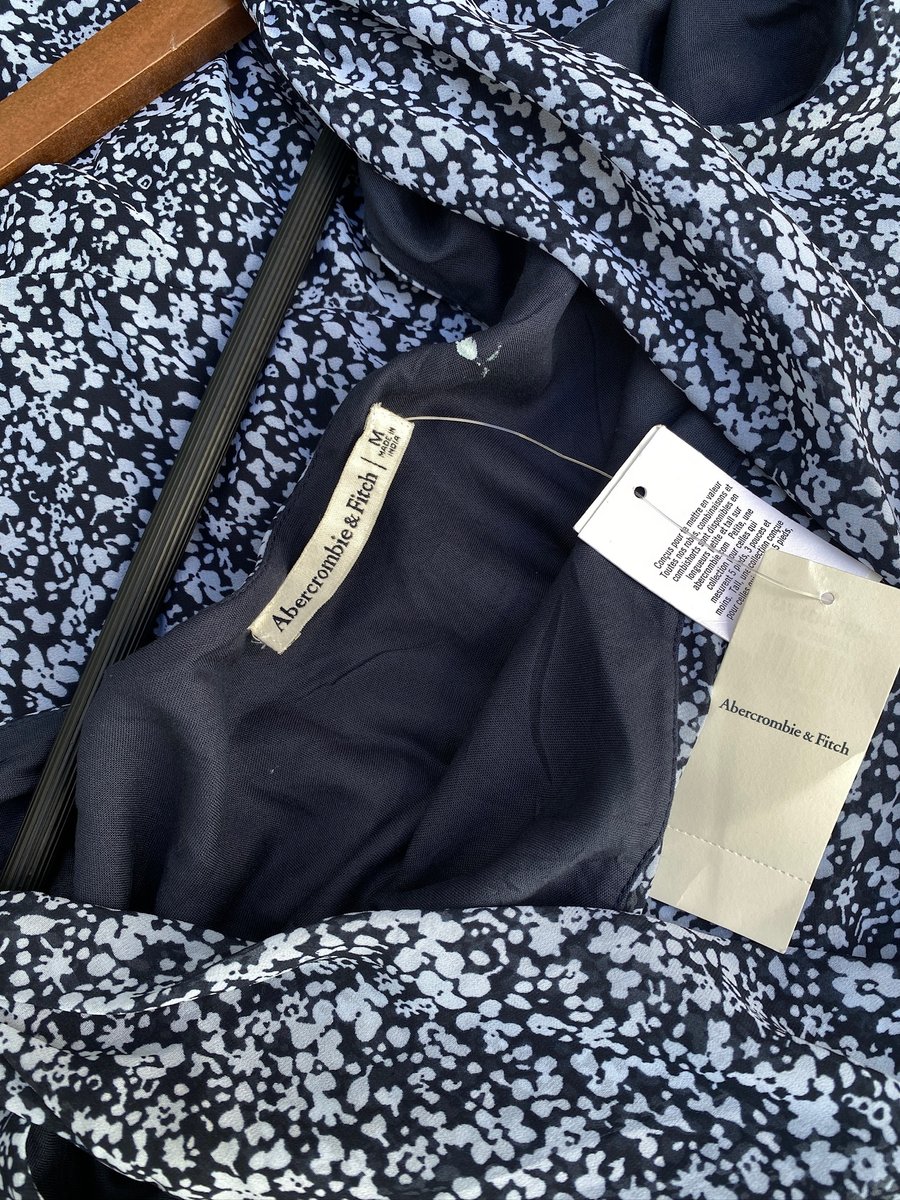 Vestido Abercrombie & Ficth Azul flroreadito — miniatura 3