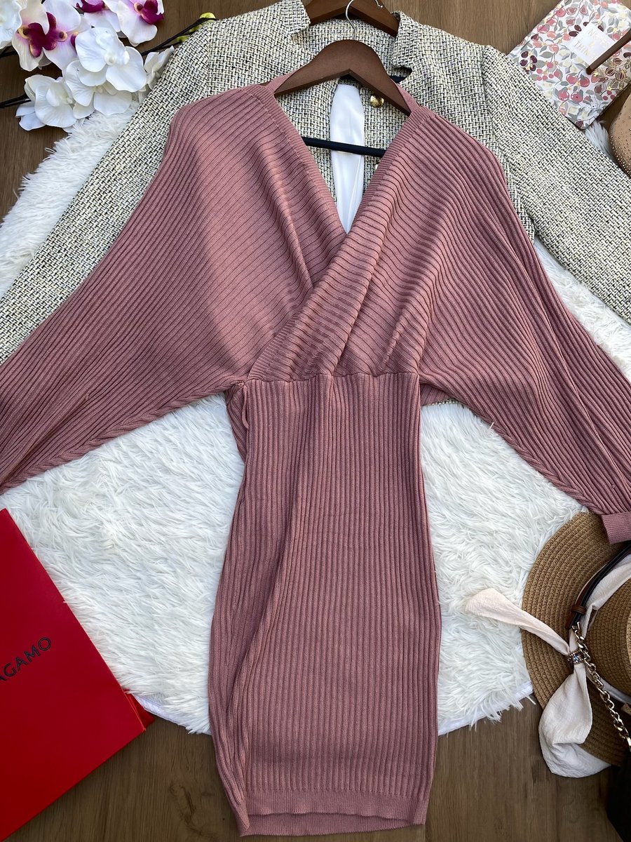 Vestido FashionNova rosa — miniatura 2