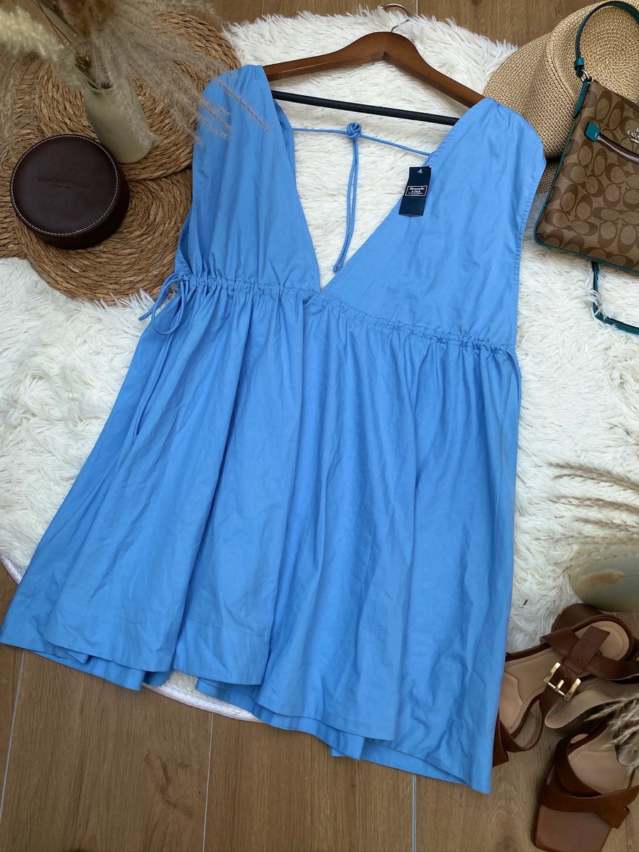 Vestido Abercrombie & Ficth Azul cielo — miniatura 2