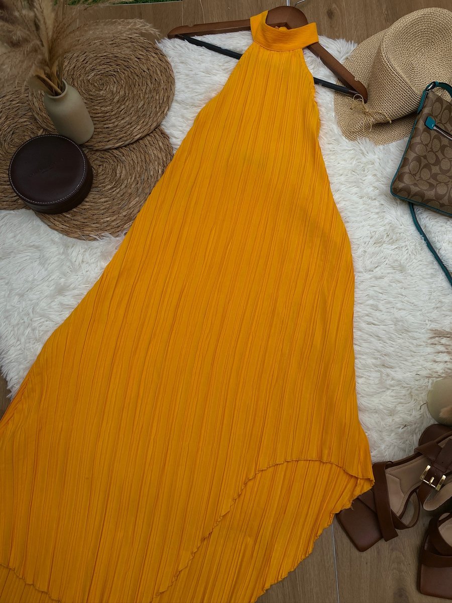 Vestido de ZARA amarillo — miniatura 2
