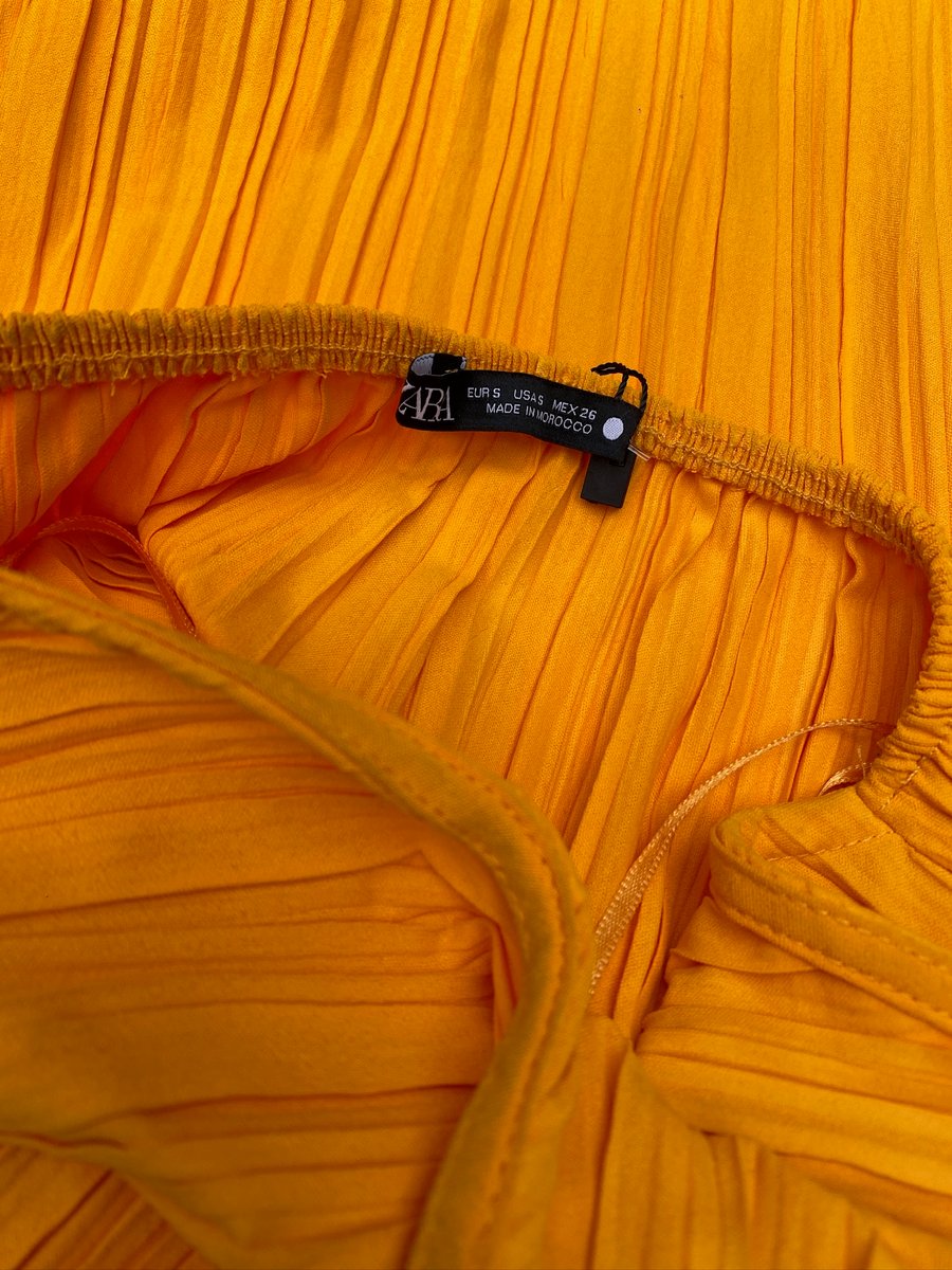 Vestido de ZARA amarillo — miniatura 3