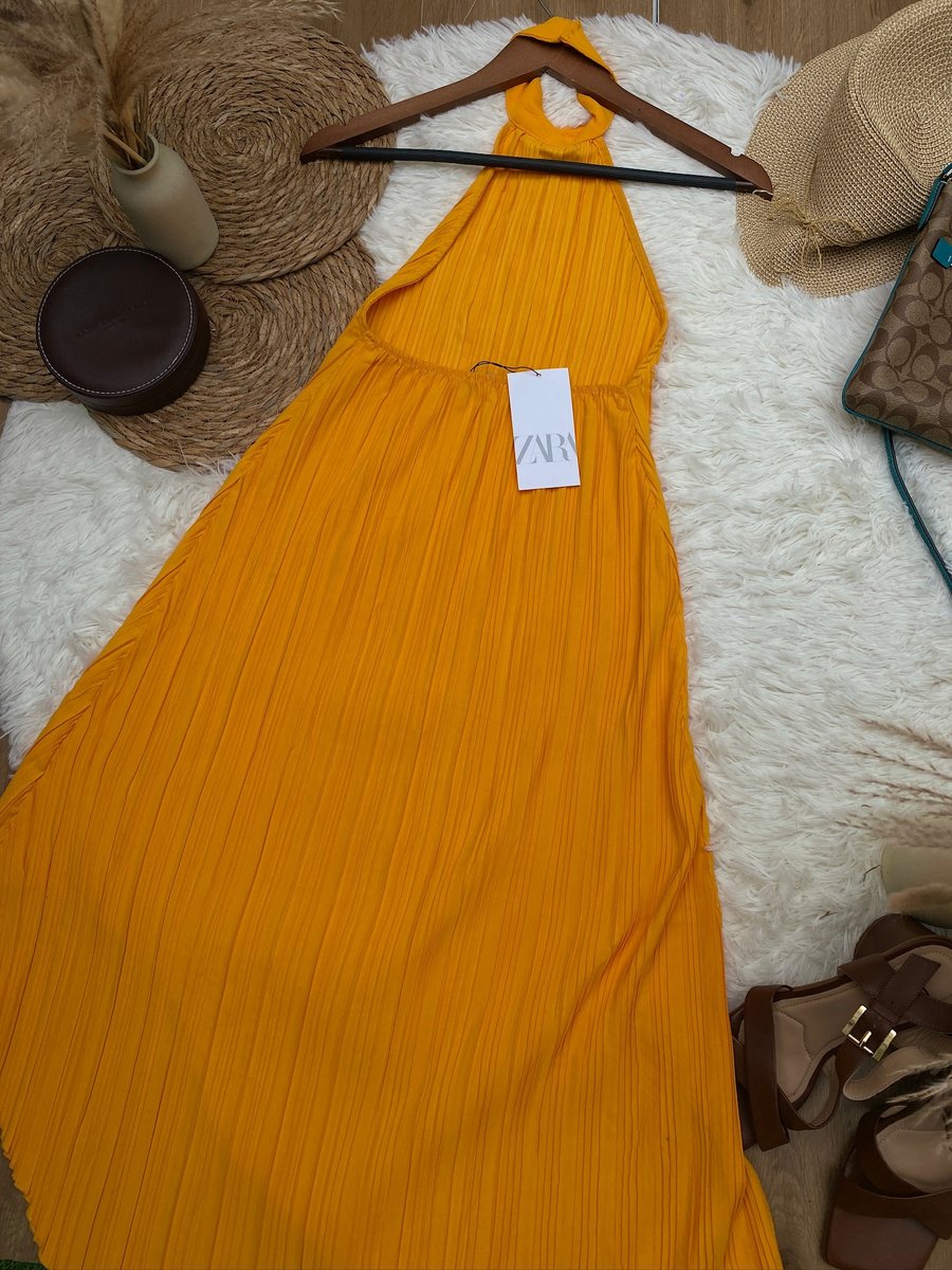 Vestido de ZARA amarillo — miniatura 4