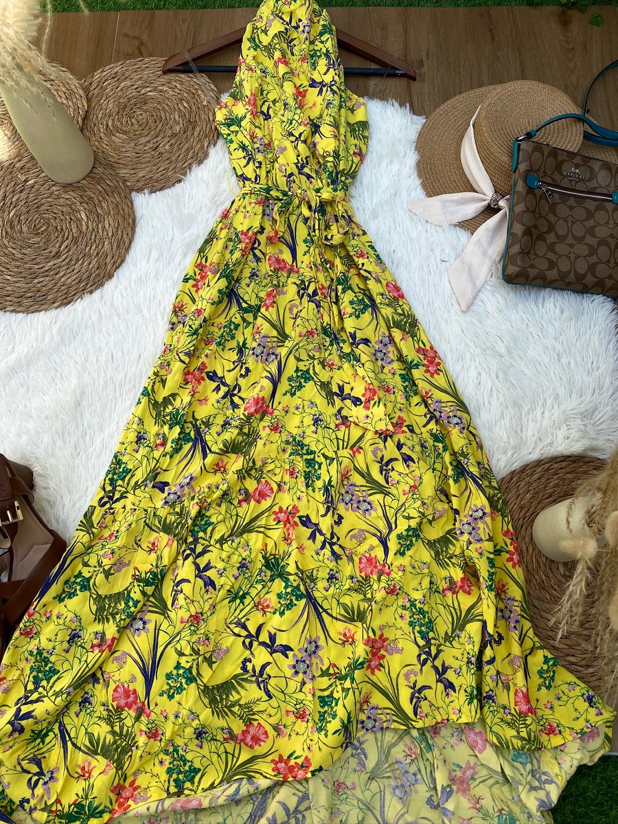 Vestido NINE EIGTH Amarillo Tropical — miniatura 2