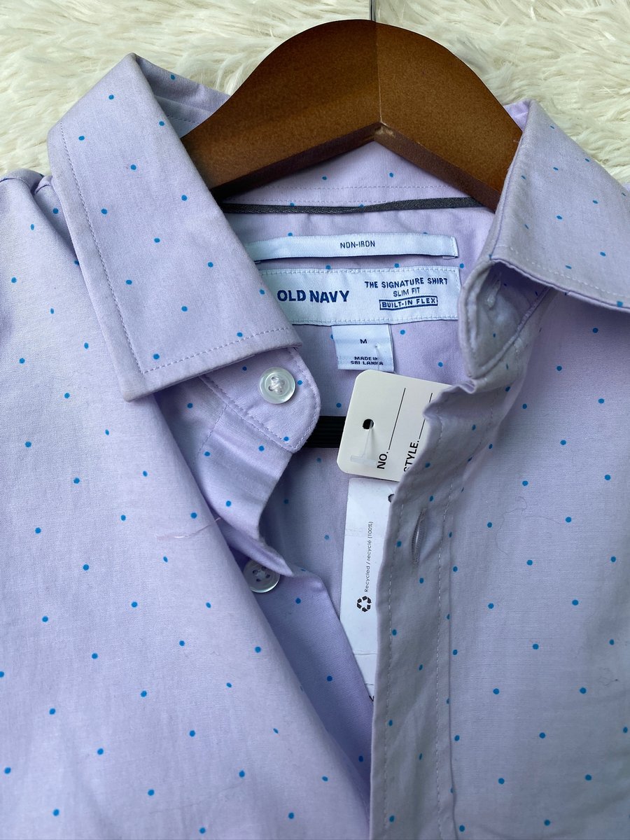 Camisa OLD NAVY Azul Punteado — miniatura 3