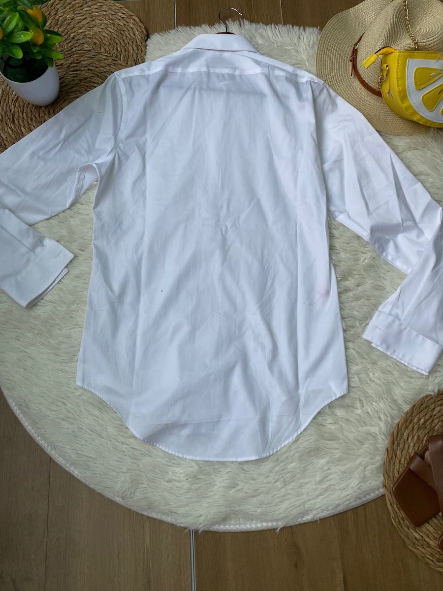 Camisa Calvin Klein Blanca Slim Fit — miniatura 4