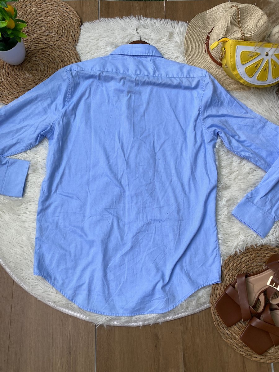 Camisa BEVERLY HILLS POLO CLUB STRETCH Azul Cielo — miniatura 4