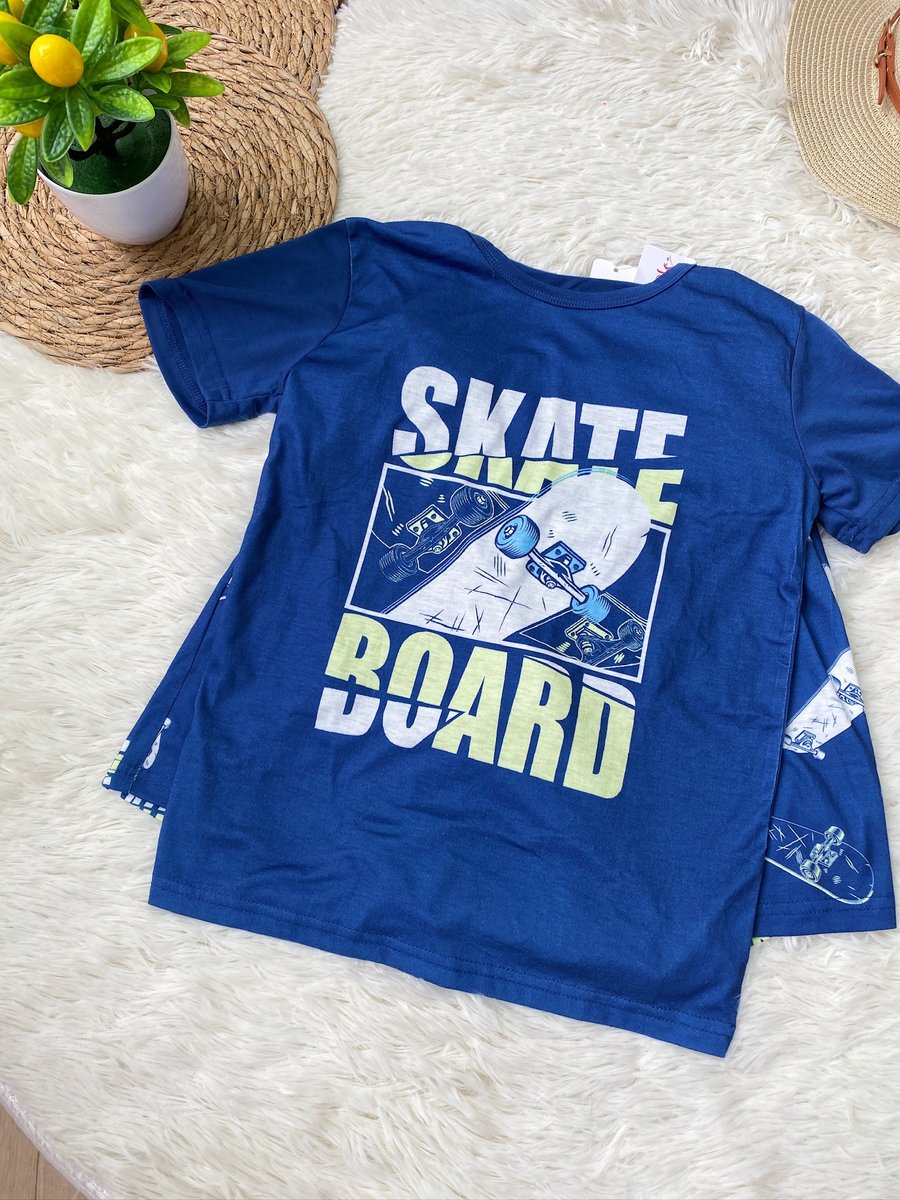 Conjunto Infantil “Skate Board” Playera + Short — miniatura 2