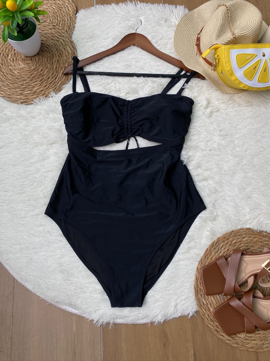Traje de Baño OLD NAVY Enterizo Negro — miniatura 2