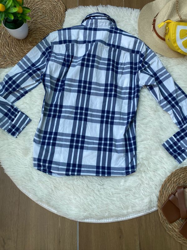 Camisa Navy Plaid AMERICAN EAGLE — miniatura 3