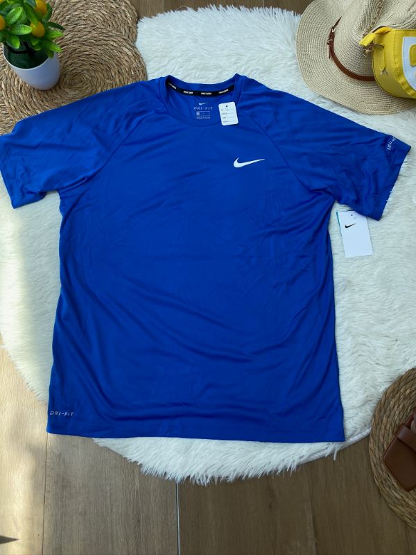 Playera NIKE DRI-FIT Swim Azul Rey — miniatura 2