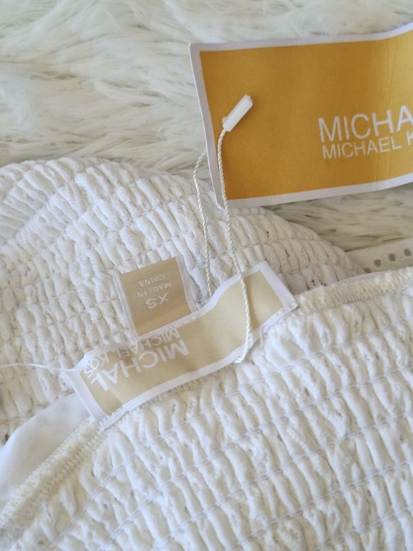 Falda MICHAEL KORS Blanca Boho con Olanes — miniatura 5