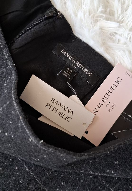 Falda BANANA REPUBLIC Petite Cuadros Ejecutiva — miniatura 3