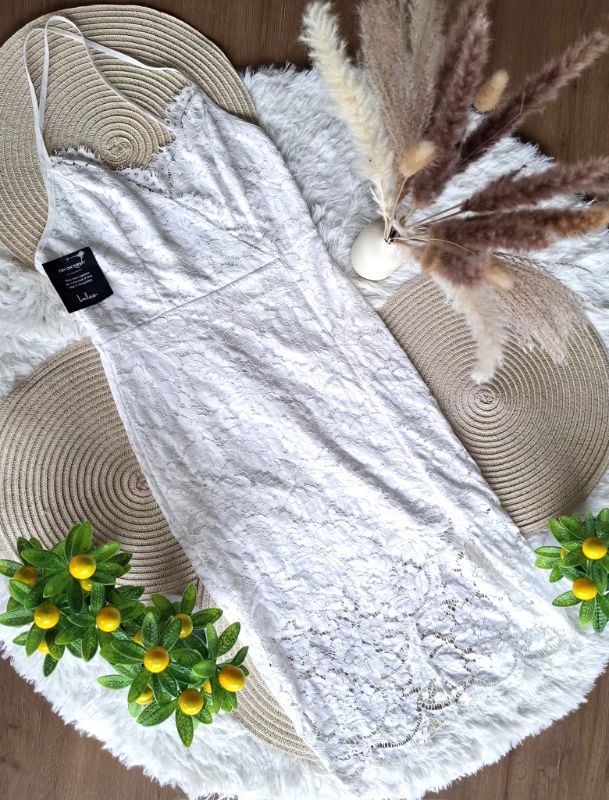 Vestido LULUS White Romance — miniatura 3