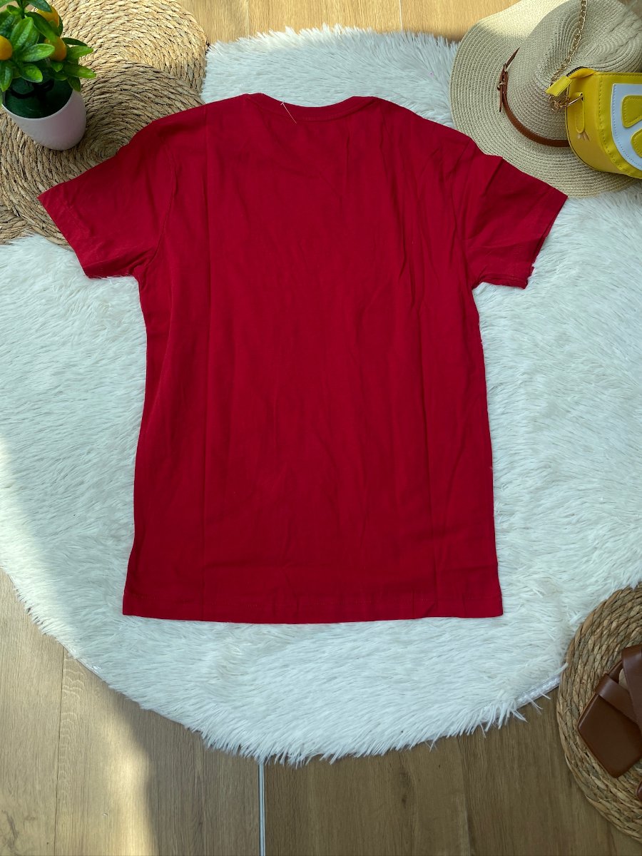 Playera AEROPOSTALE Roja Logo Bordado — miniatura 4