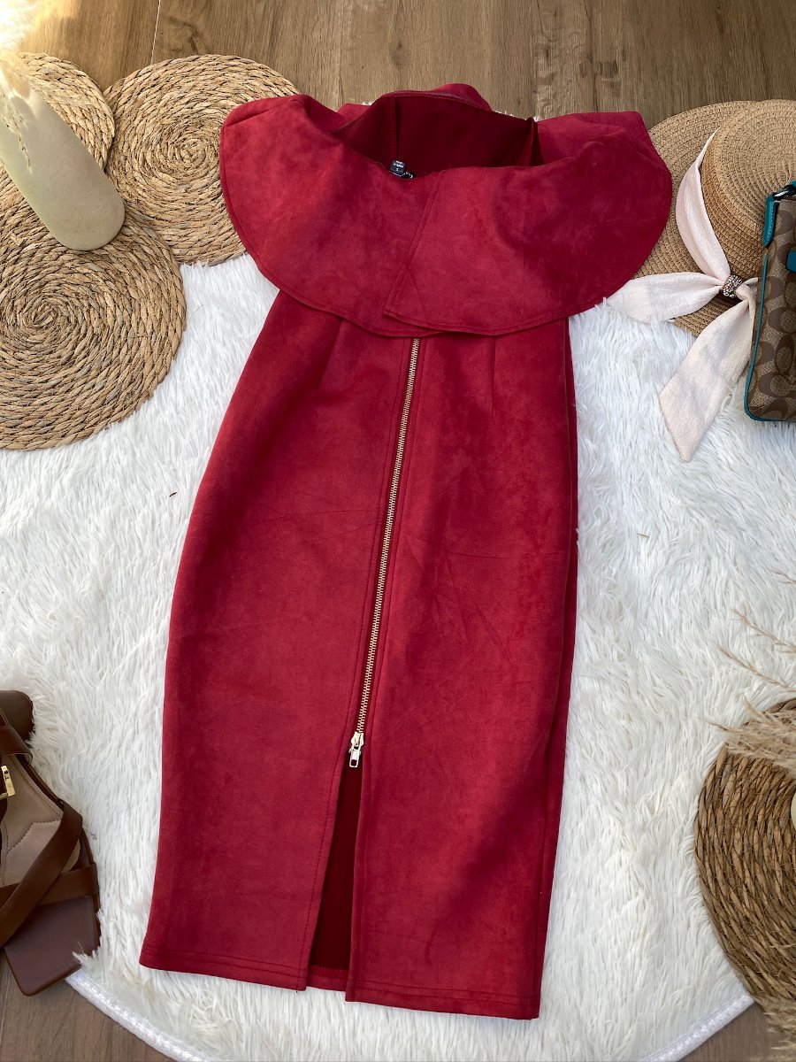 Vestido FASHION NOVA Vino Pasión — miniatura 3