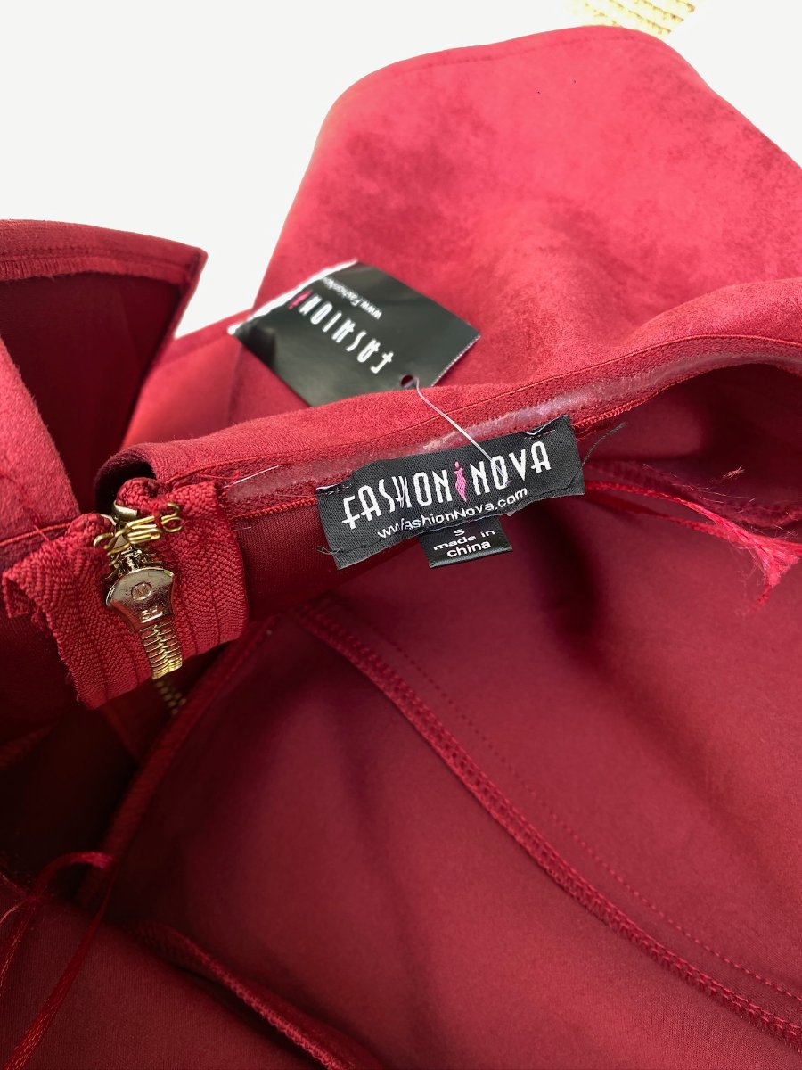 Vestido FASHION NOVA Vino Pasión — miniatura 4