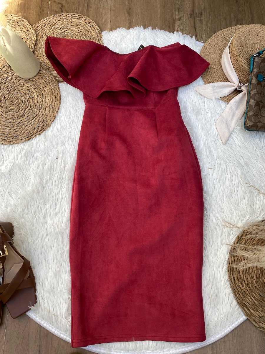 Vestido FASHION NOVA Vino Pasión — miniatura 2