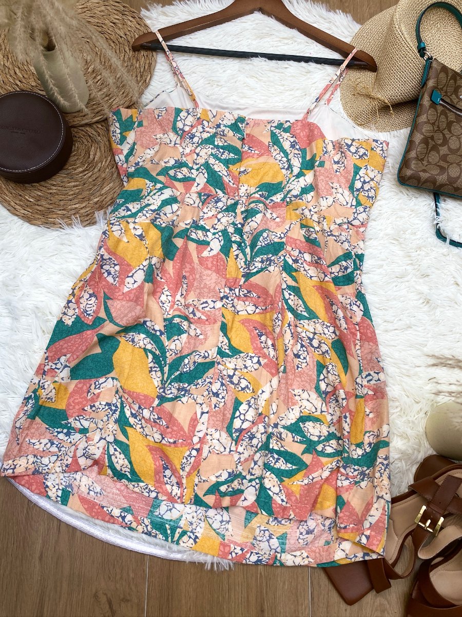 Vestido Floral Tropical NINE WEST Multicolor — miniatura 4