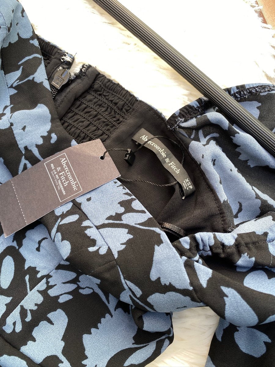 Vestido ABERCROMBIE & FITCH Floral Azul — miniatura 4