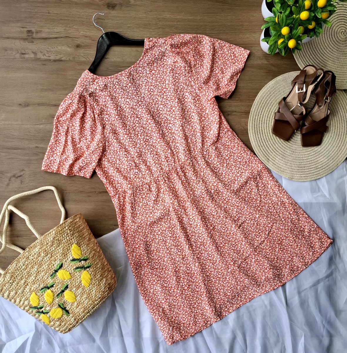 Vestido OLD NAVY Floral Coral — miniatura 3