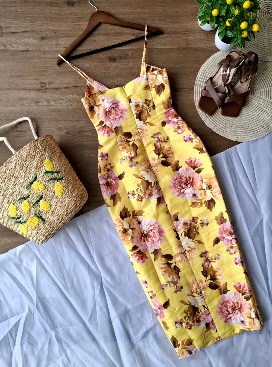 Vestido SHOWPO Floral Amarillo Soleil — miniatura 3