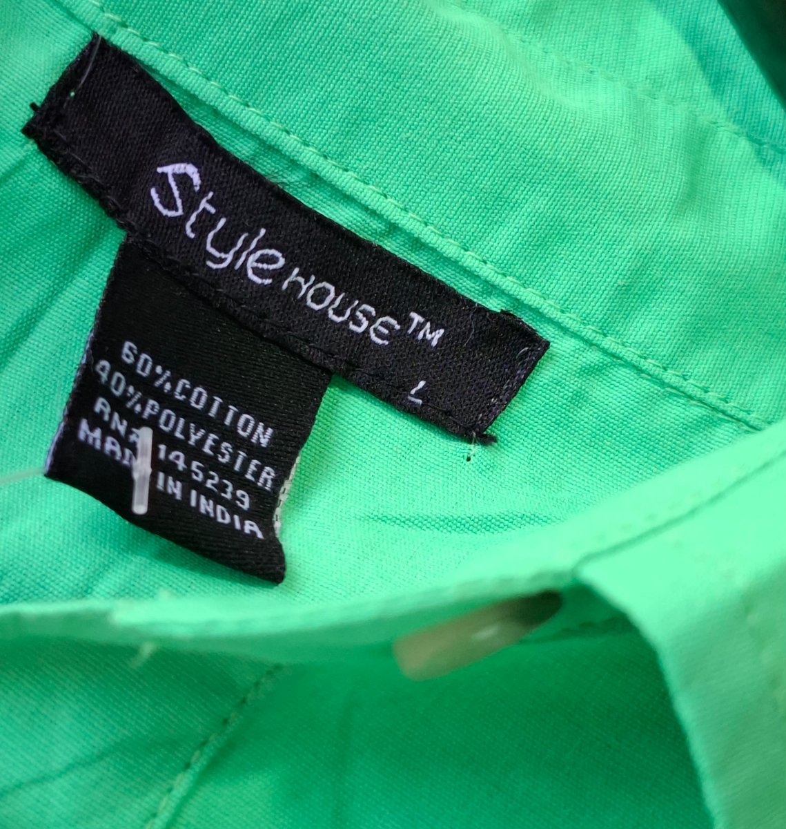 Vestido Camisero STYLE HOUSE Verde Menta — miniatura 4