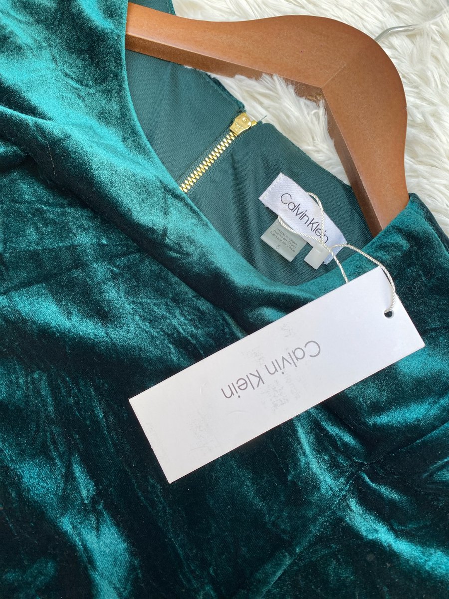 Vestido CALVIN KLEIN Brillo Esmeralda — miniatura 4