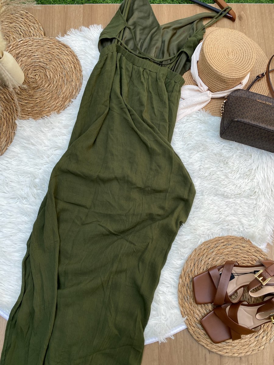 Vestido LULUS Brisa Oliva — miniatura 3