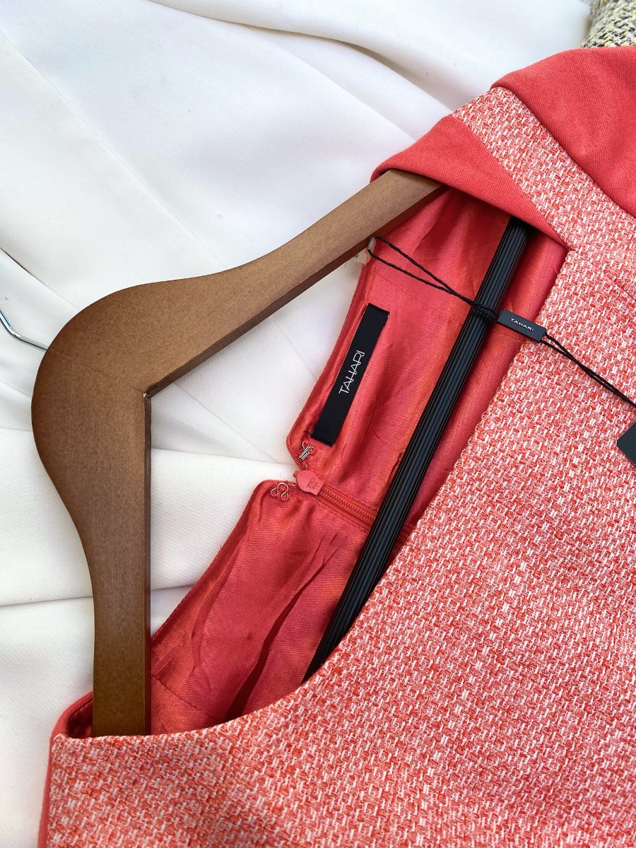 Vestido TAHARI Elegancia Coral — miniatura 4