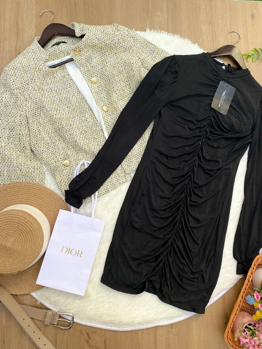 Vestido PRETTYLITTLETHING Bodycon Fruncido — miniatura 2