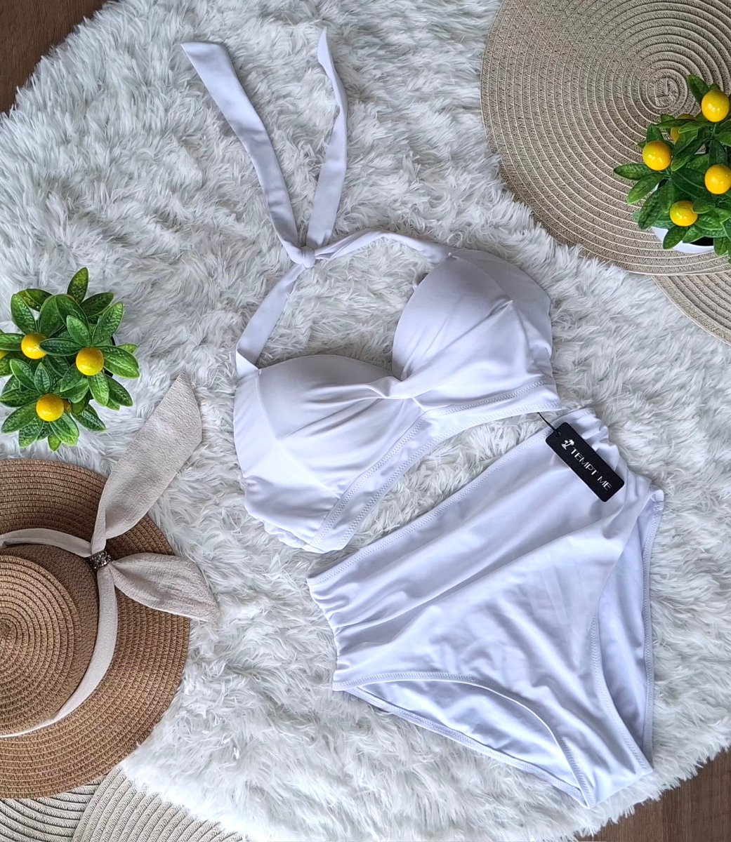 Bikini Blanco TEMPT ME de Cintura Alta — miniatura 4