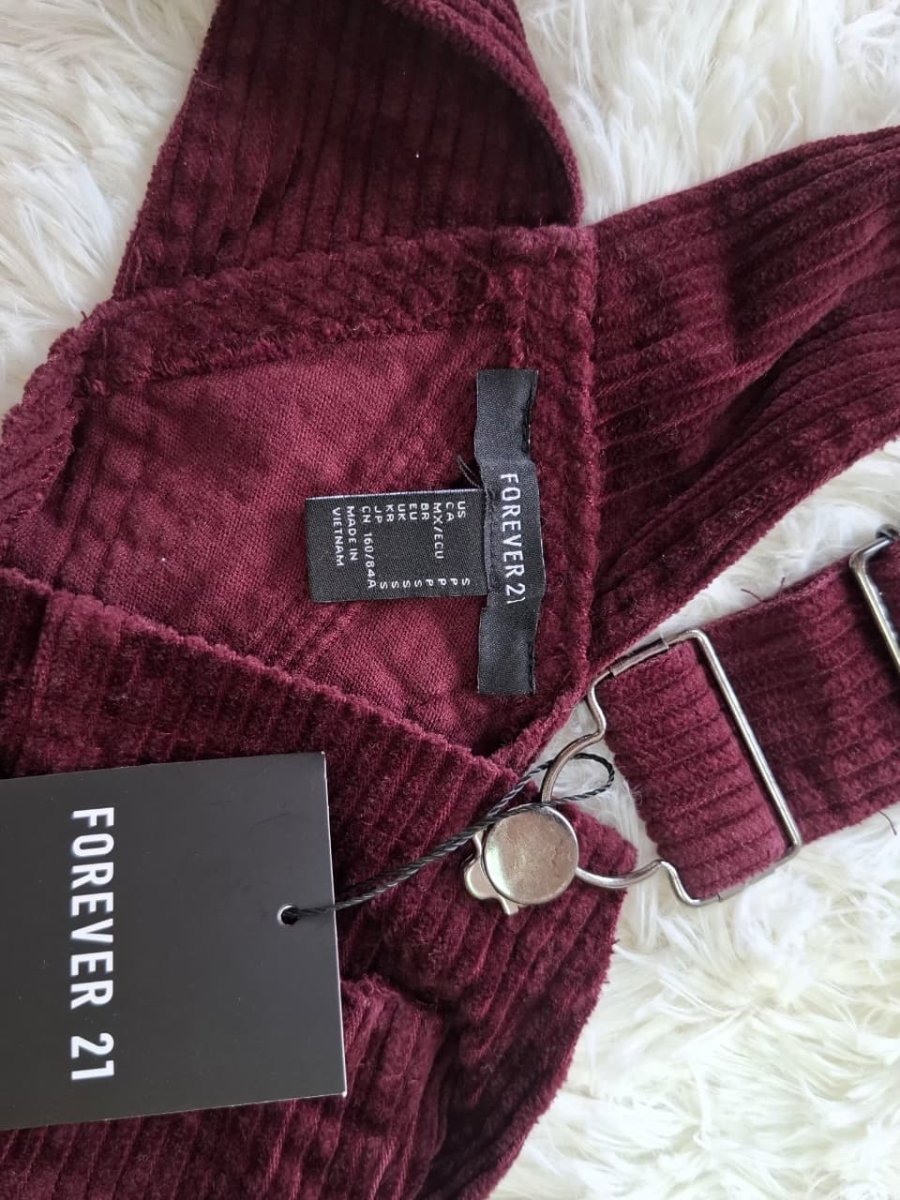 Vestido Overol FOREVER 21 de Pana — miniatura 3