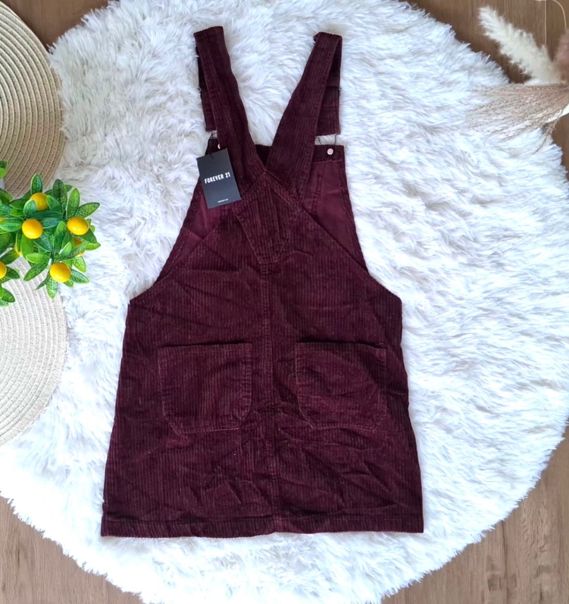 Vestido Overol FOREVER 21 de Pana — miniatura 4
