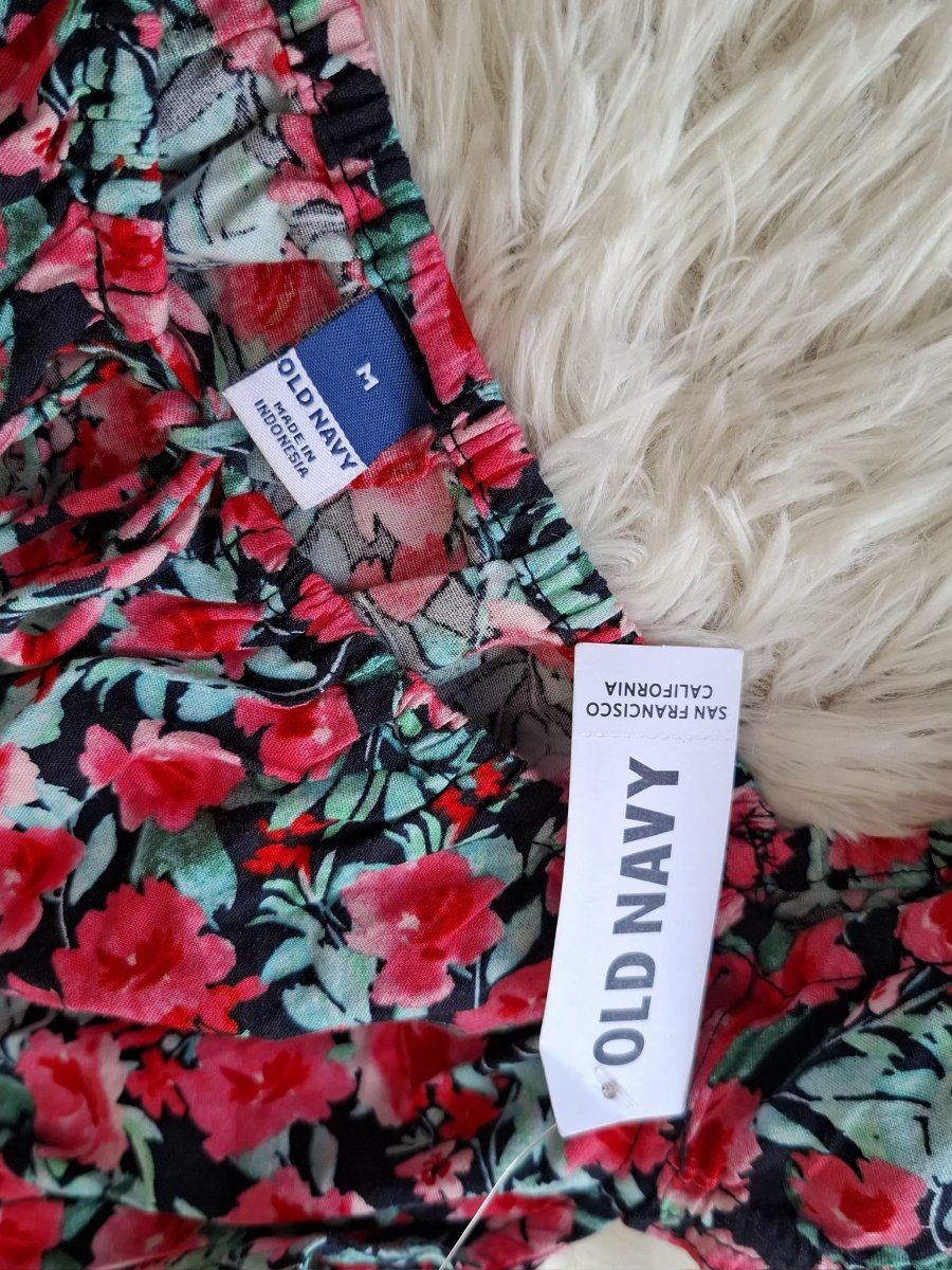 Vestido Floral OLD NAVY con Cintura Smock — miniatura 3