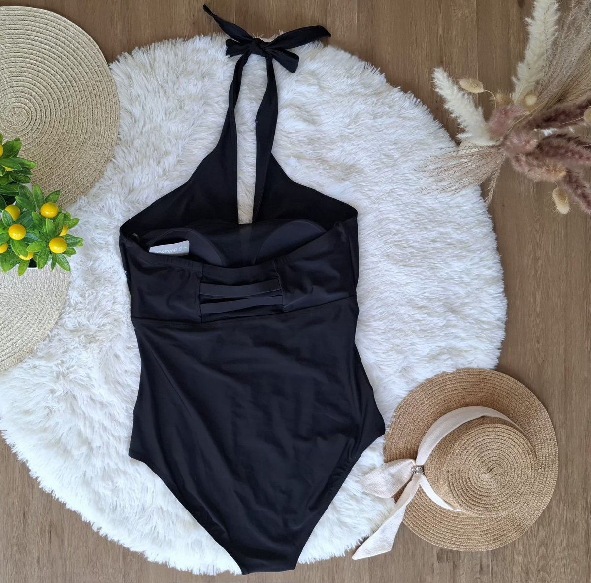 Traje de Baño Entero Escote Profundo FOREVER 21+ — miniatura 4