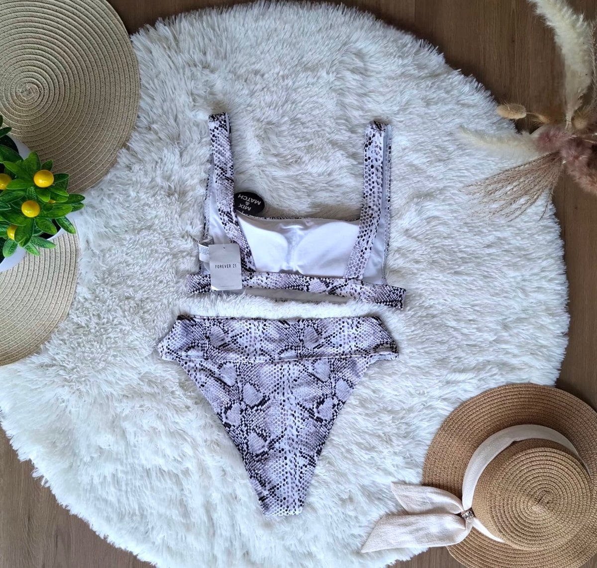 Bikini Animal Print Serpiente FOREVER 21 — miniatura 3