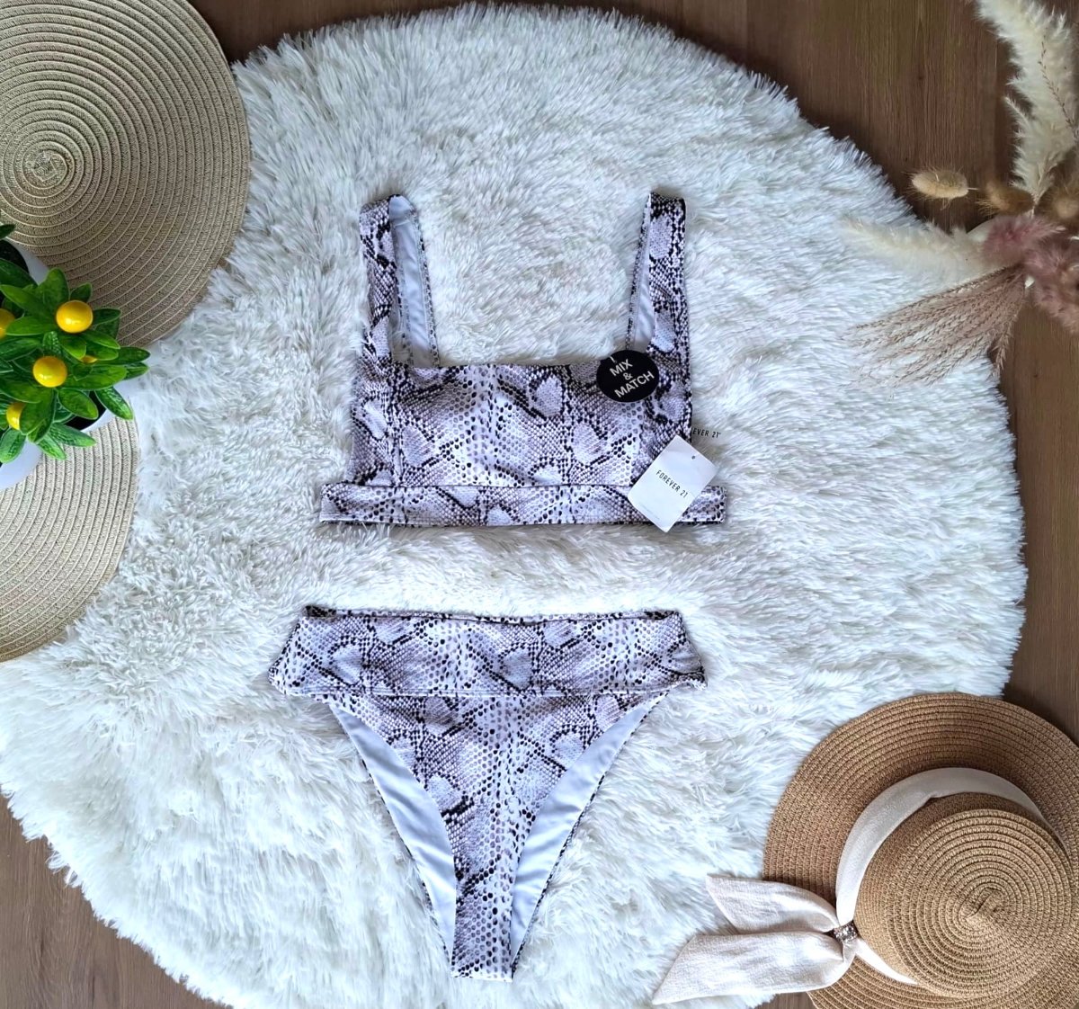 Bikini Animal Print Serpiente FOREVER 21 — miniatura 2