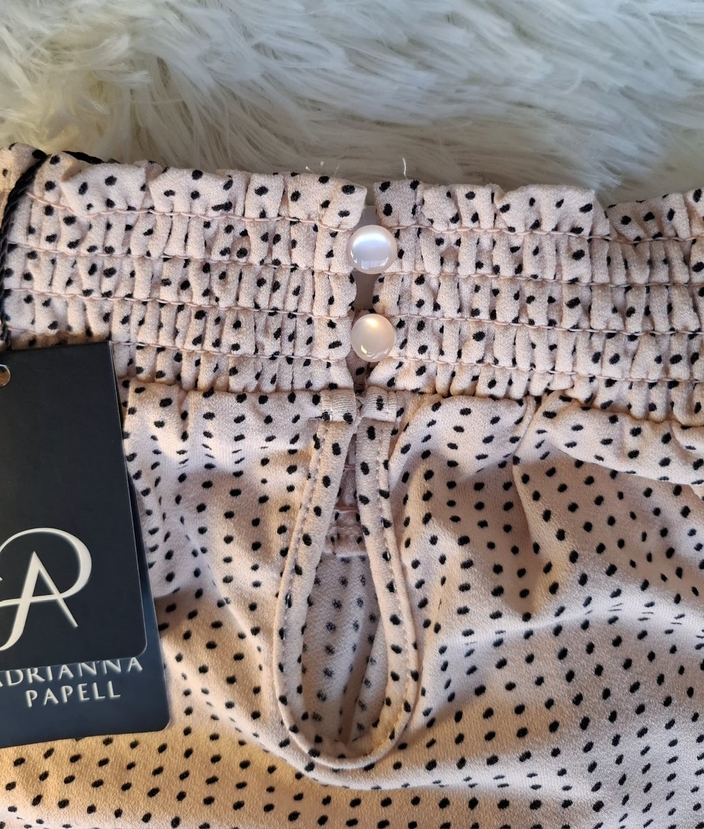 Blusa ADRIANNA PAPELL Halter Lunares Elegantes — miniatura 4