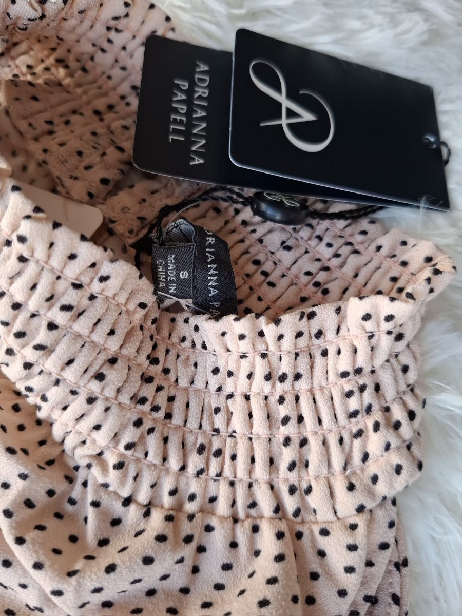 Blusa ADRIANNA PAPELL Halter Lunares Elegantes — miniatura 6