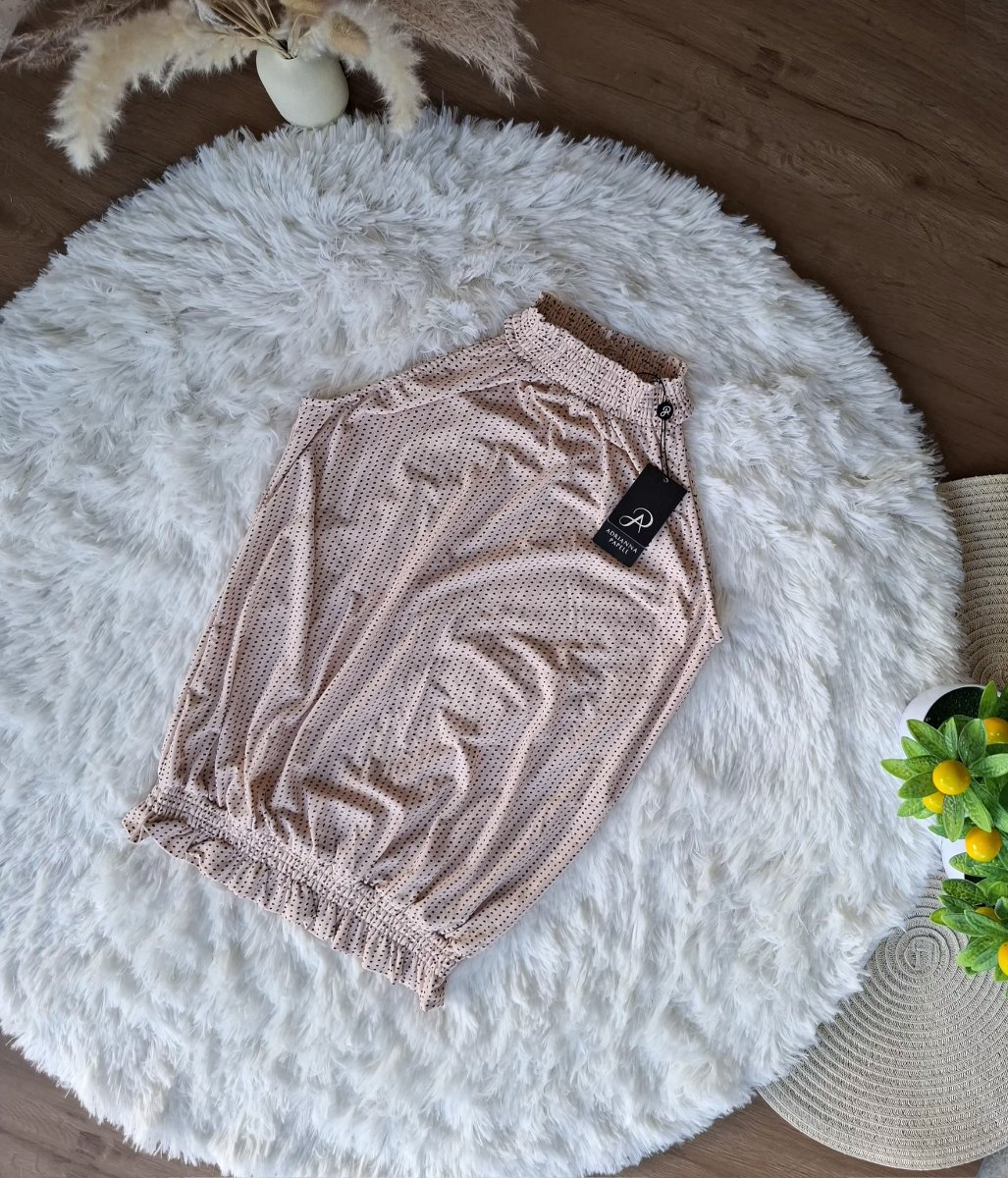 Blusa ADRIANNA PAPELL Halter Lunares Elegantes — miniatura 2