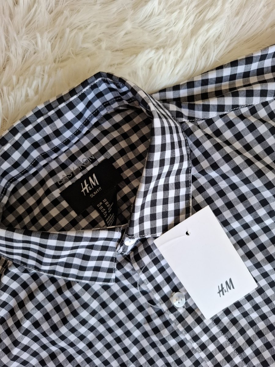 Camisa Oxford Gingham H&M — miniatura 4